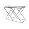 Metal console with transparent glass surface Zegna 120х40х78 DIOMMI ZEGNACS